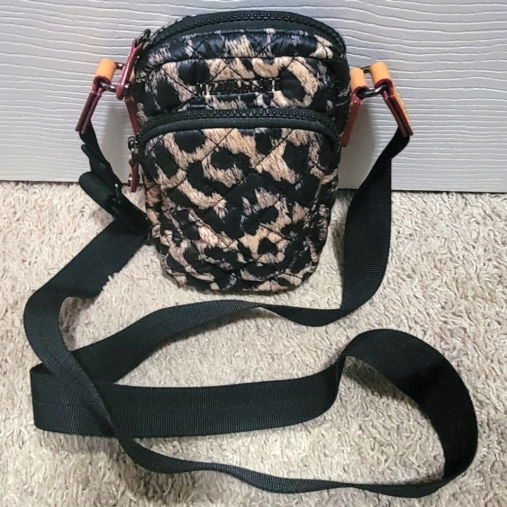 MZ Wallace Handbags Metro Crossbody Bag Tote Micro Animal Print